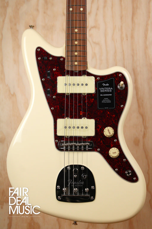 Fender Vintera '60s Jazzmaster in Olympic White, Ex Display - Fair Deal Music