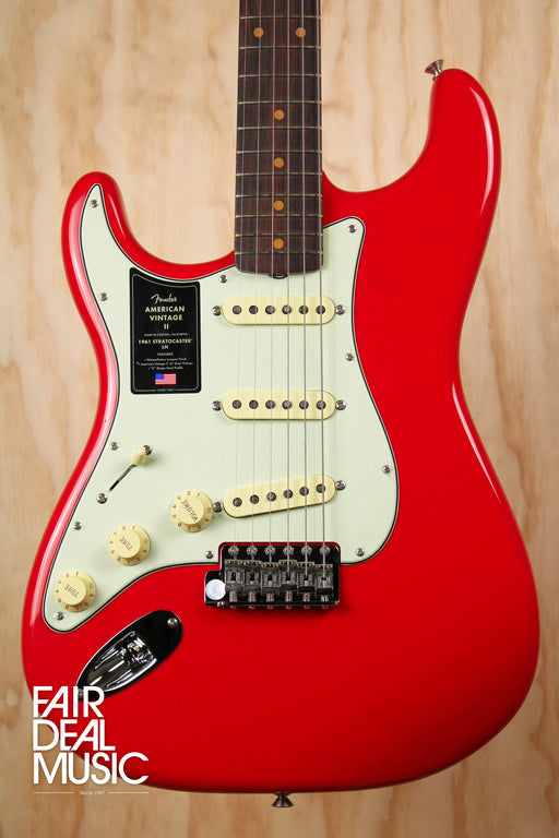 Fender American Vintage II 1961 Stratocaster, Fiesta Red, Left Handed, Ex Display - Fair Deal Music