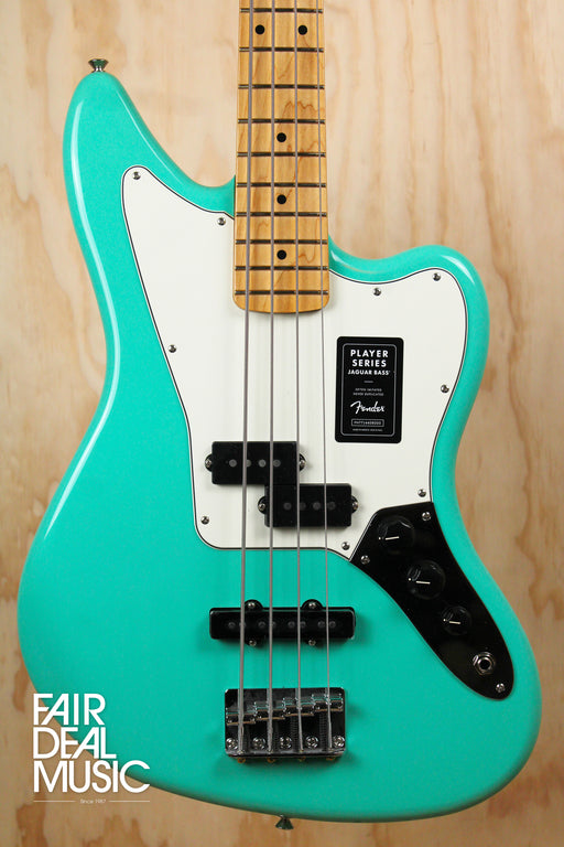 Fender Player Jaguar Bass, Sea Foam Green, Ex Display - Fair Deal Music