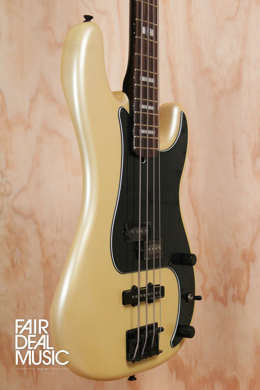 Fender Duff McKagan Deluxe Precision Bass in White Pearl, Ex Display - Fair Deal Music