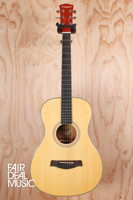 Westfield Parlour Acoustic Guitar in Natural Gloss, Left Handed, Ex Display - Fair Deal Music