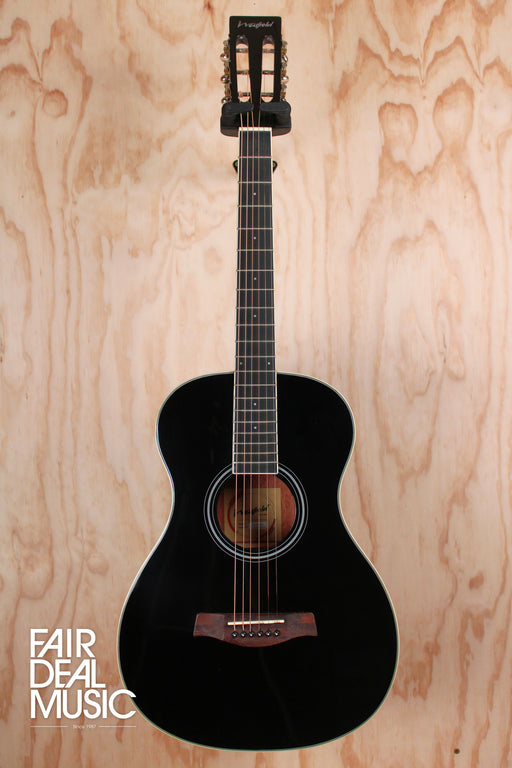 Westfield Slotted Headstock Parlour Acoustic Guitar in Black Gloss, Ex Display - Fair Deal Music