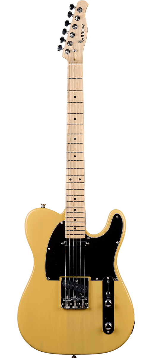 Arrow Telico 11 Electric Guitar, Peanut Butter - Fair Deal Music