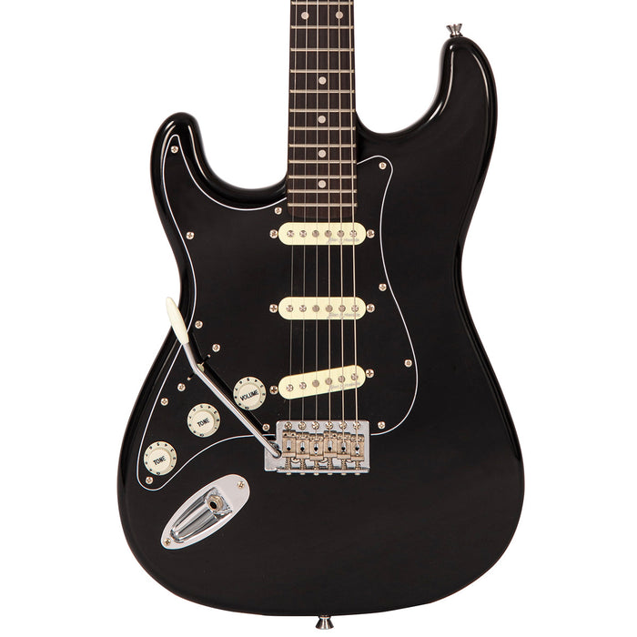 Vintage V60 Coaster Series Electric Guitar Pack ~ Left Hand Boulevard Black - Fair Deal Music