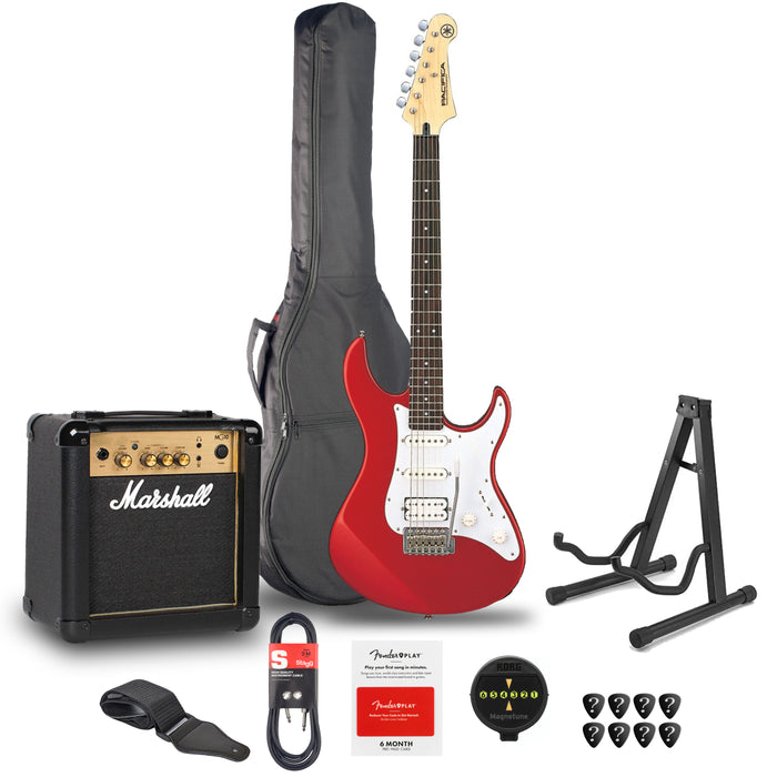 Yamaha Pacifica PA012 Red Metallic, Bundle - Fair Deal Music