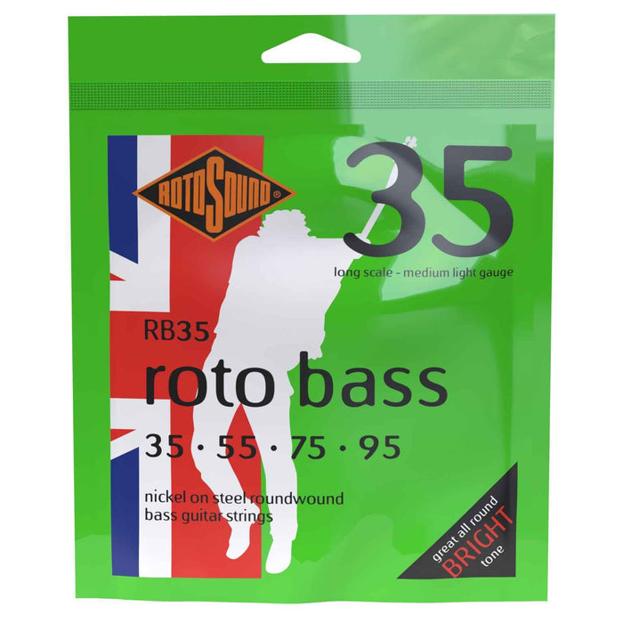 Rotosound RB35 Nickel Bass Guitar Strings, 35-95 - Fair Deal Music