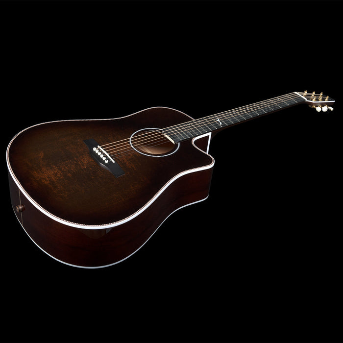 Seagull Artist Peppino Signature C/A Electro-Acoustic Guitar ~ Bourbon Burst with Bag - Fair Deal Music