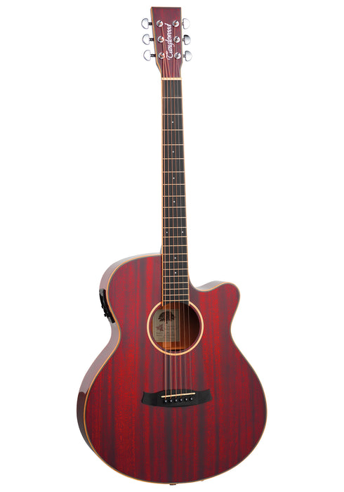 Tanglewood Winterleaf TW4CER Super Folk Acoustic Guitar, Red - Fair Deal Music