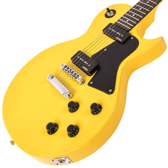 Vintage V132 ReIssued Electric Guitar ~ TV Yellow - Fair Deal Music