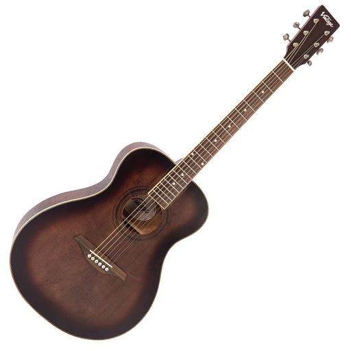 Vintage V300 Acoustic Folk Guitar ~ Antiqued - Fair Deal Music