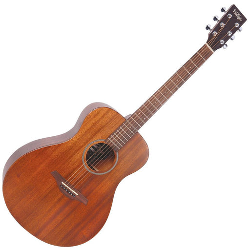 Vintage V300 Acoustic Folk Guitar ~ Mahogany - Fair Deal Music