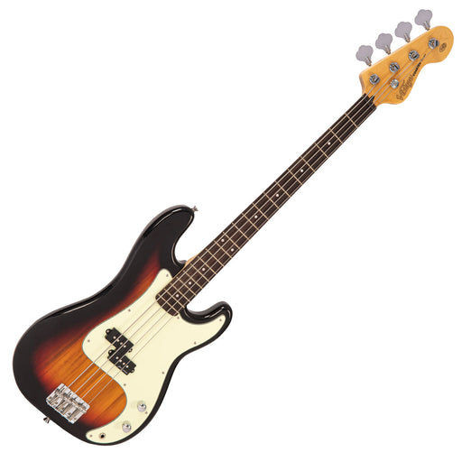 Vintage V40 Coaster Series Bass Guitar ~ 3 Tone Sunburst - Fair Deal Music