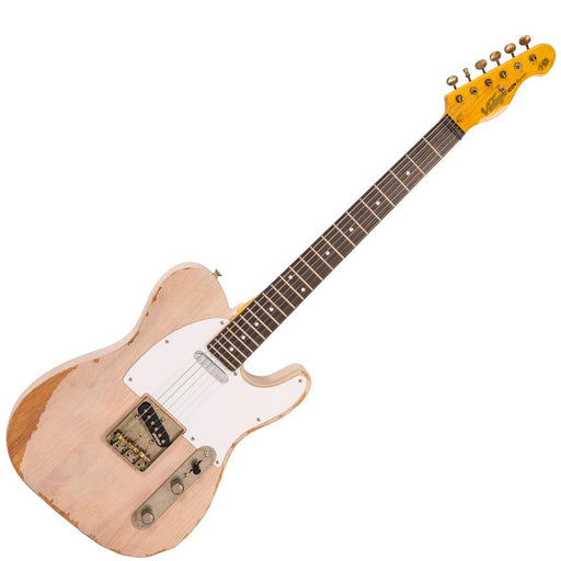 Vintage V62 ICON Electric Guitar ~ Distressed Ash Blonde - Fair Deal Music