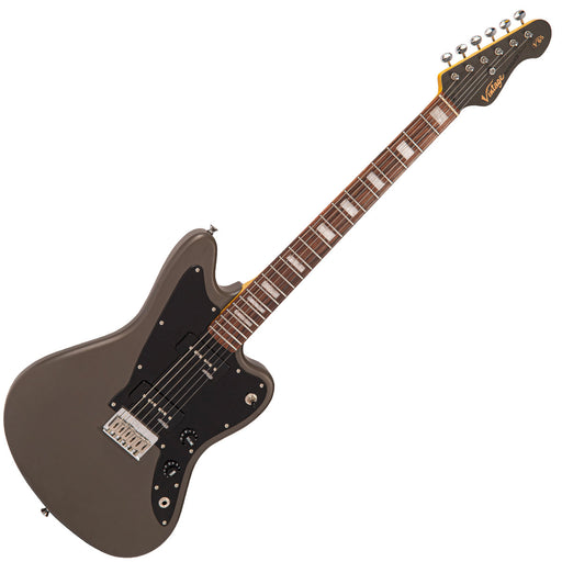 Vintage V65H ReIssued Hard Tail Electric Guitar ~ Satin Grey - Fair Deal Music