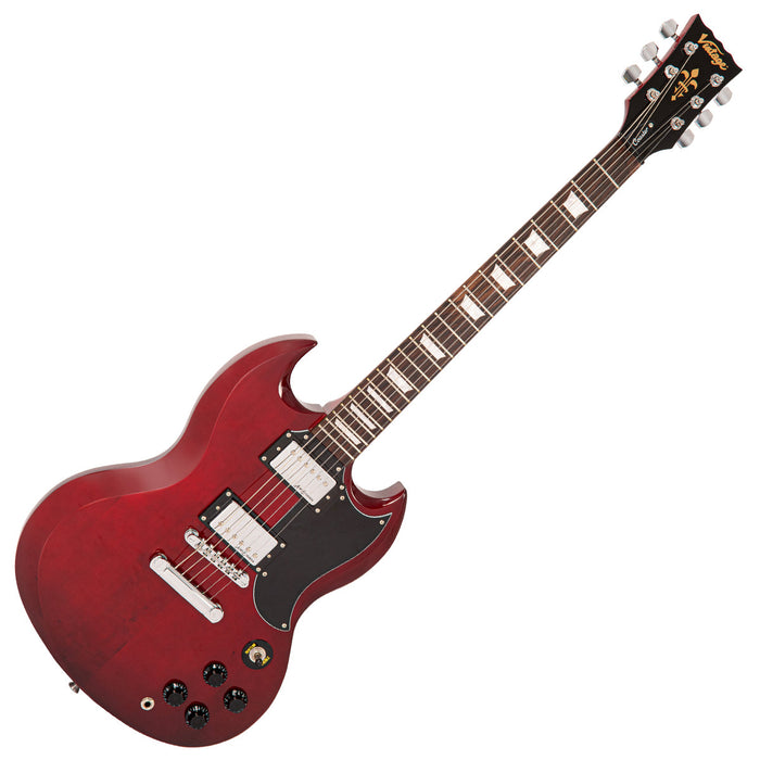 Vintage V69 Coaster Series Electric Guitar Pack ~ Cherry Red - Fair Deal Music