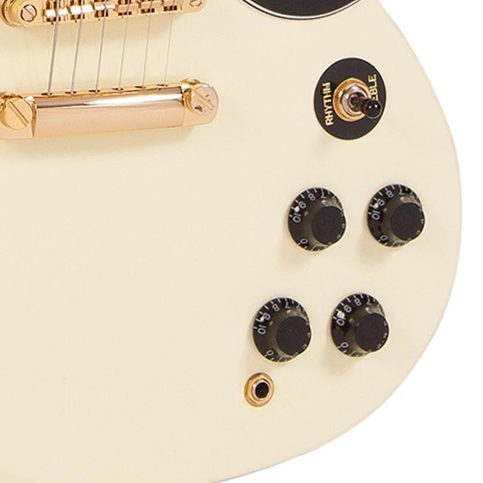 Vintage VS6 ReIssued Electric Guitar ~ Vintage White/Gold Hardware - Fair Deal Music