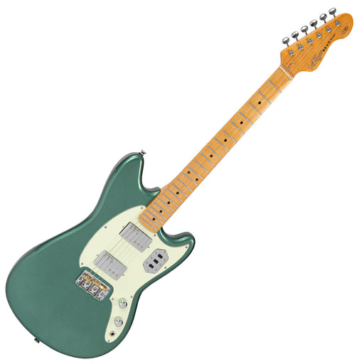 Vintage REVO Series 'Colt HH Twin Hardtail' Guitar ~ Metallic Sherwood Green - Fair Deal Music