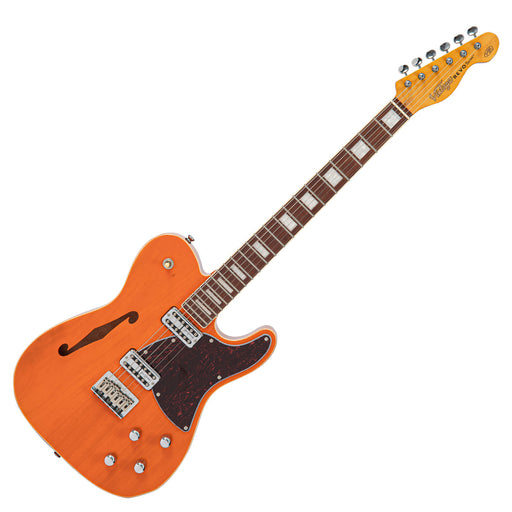 Vintage REVO Series 'Midline' Electric Guitar ~ Trans Orange - Fair Deal Music