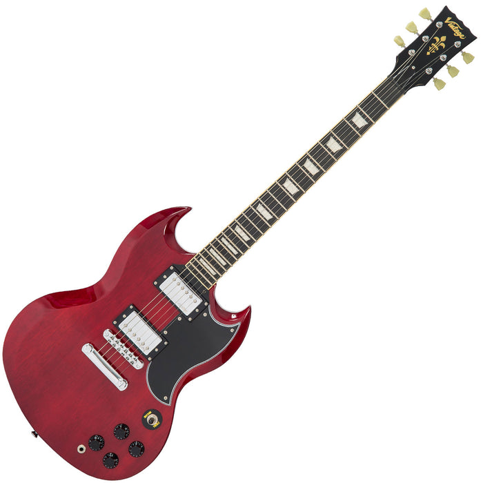 Vintage VS6 ReIssued Electric Guitar ~ Cherry Red - Fair Deal Music