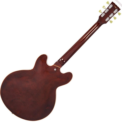 Vintage VSA500 ReIssued Semi Acoustic Guitar ~ Natural Walnut - Fair Deal Music
