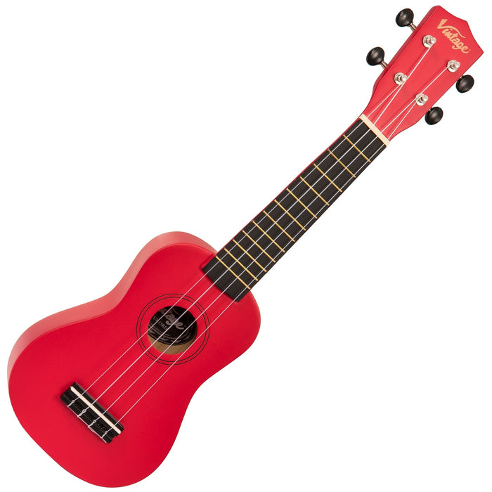 Vintage Soprano Ukulele ~ Satin Red - Fair Deal Music