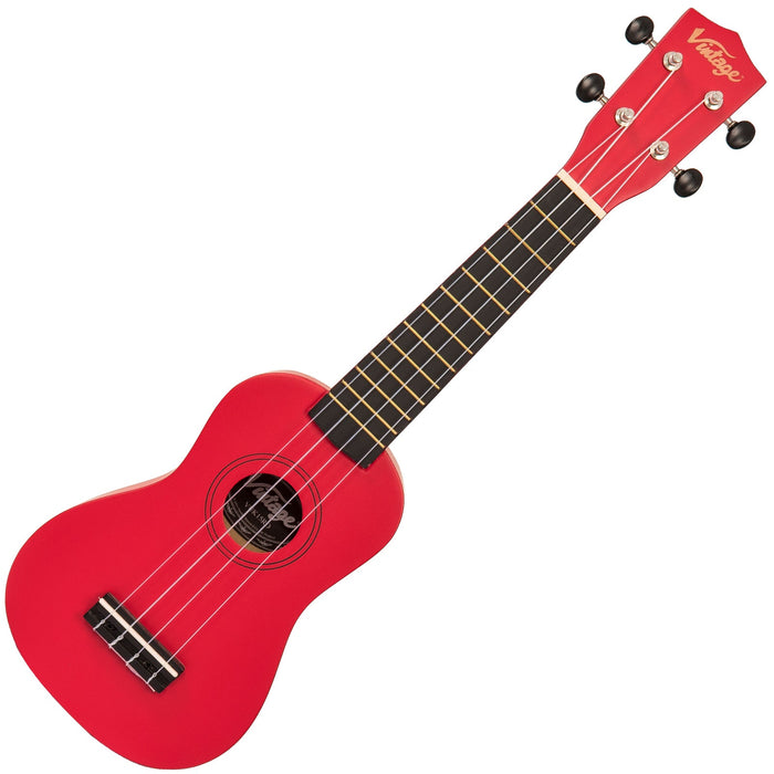 Vintage Soprano Ukulele ~ Satin Red - Fair Deal Music