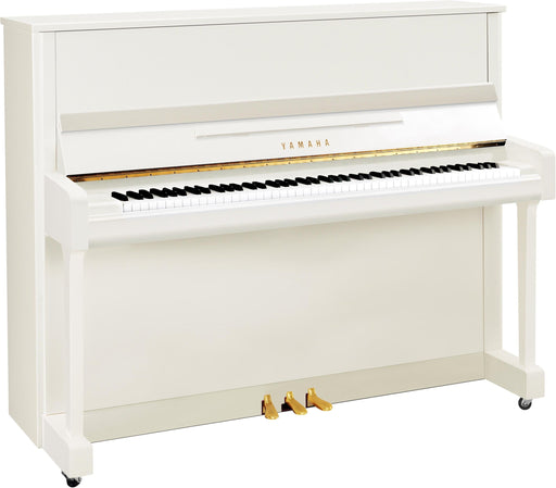 Yamaha B3 Upright with SC3 SILENT Piano™ System in Polished White with Brass Fittings - Fair Deal Music