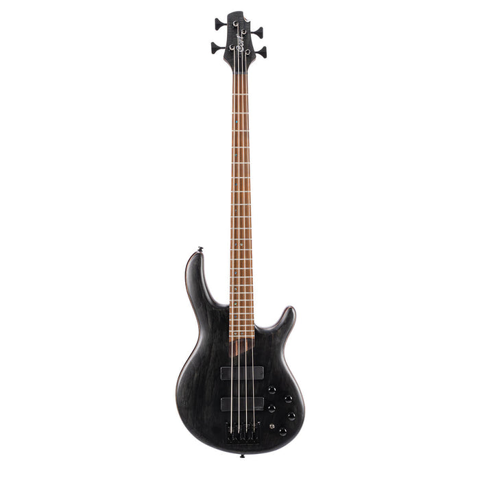 Cort B4 Element Bass Guitar, Open Pore Trans Black - Fair Deal Music