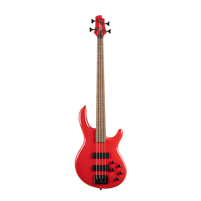 Cort C4 Deluxe Bass Guitar, Candy Red - Fair Deal Music