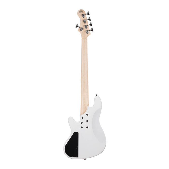 Cort Elrick NJS 5 String Bass Guitar, White - Fair Deal Music