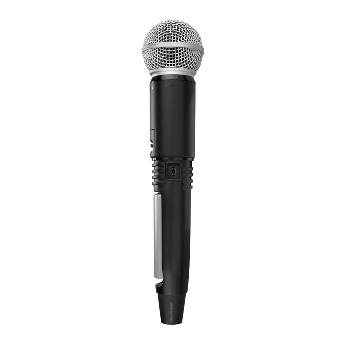 Shure GLXD2+/SM58-Z4 SM58 Dual Band Wireless SM58 Microphone, Ex Display - Fair Deal Music