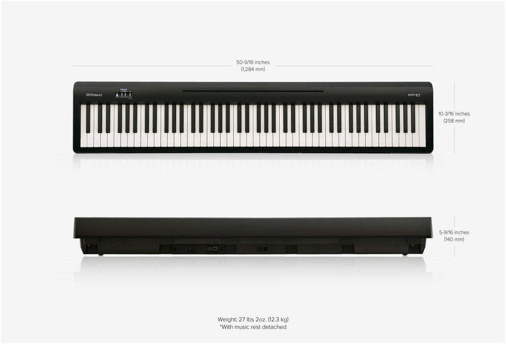 Roland FP-10-BK Portable Digital Piano [USED] - Fair Deal Music