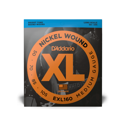 D'Addario, EXL160, 50-105 Medium, Long Scale, XL Nickel Bass Strings - Fair Deal Music