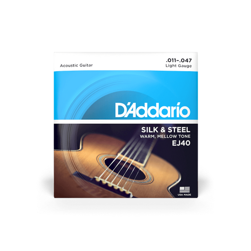 D'Addario EJ40 11-47 Light, Silk & Steel Acoustic Guitar Strings - Fair Deal Music