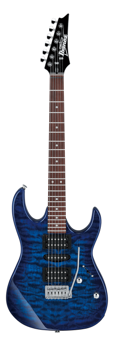 Ibanez GRX70QA Gio RX Electric Guitar, Transparent Blue Burst - Fair Deal Music