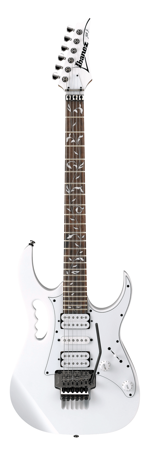 Ibanez JEMJR-WH Steve Vai Jem Junior Guitar White, Ex Display - Fair Deal Music