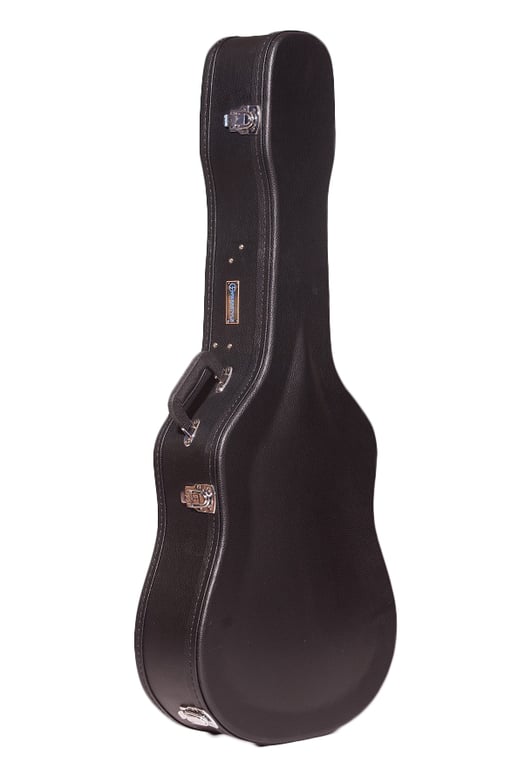 Freestyle Deluxe Wood Shell Dreadnought Guitar Case, Black - Fair Deal Music