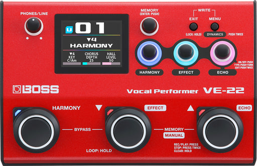 Boss VE-22 Vocal Performer Effects Processor Pedal - Fair Deal Music