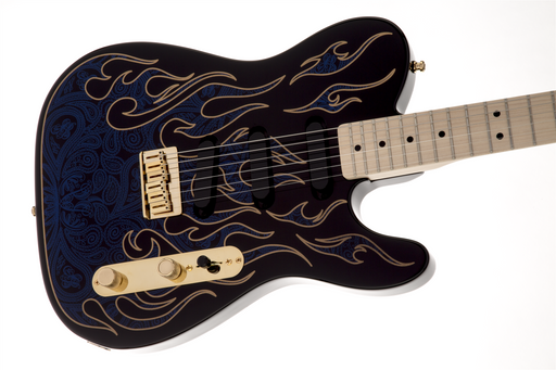 Fender James Burton Tele Blue Paisley Flames - Fair Deal Music