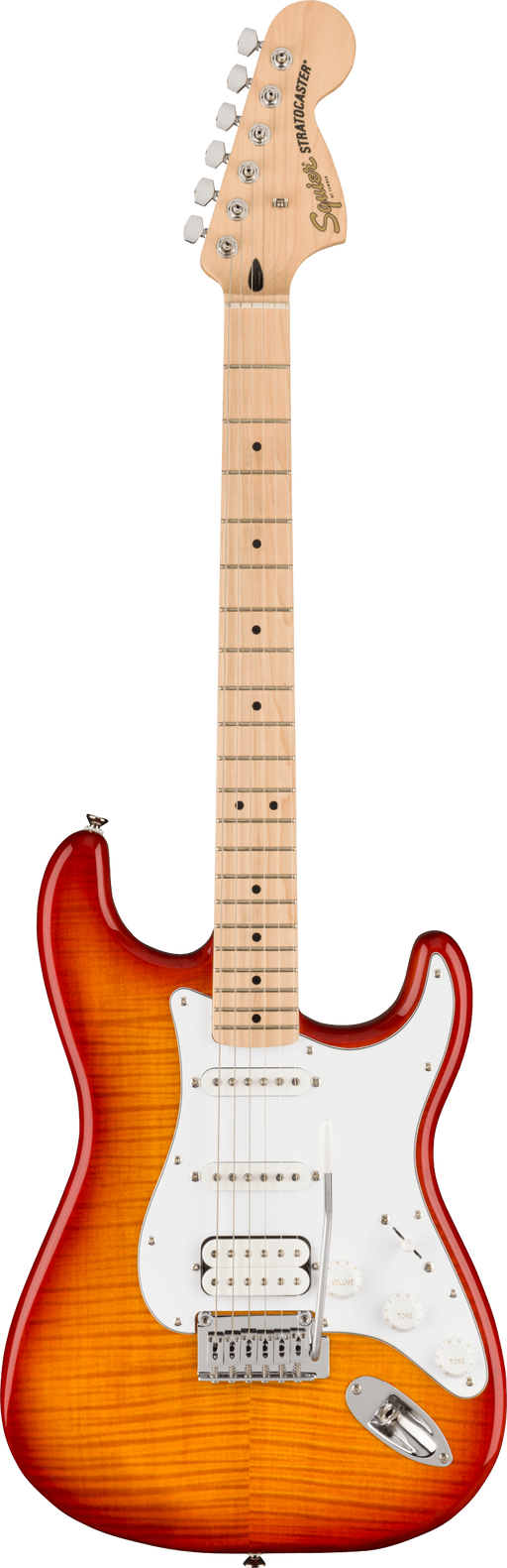 Squier Affinity Series Stratocaster FMT HSS, Maple Fingerboard, Sienna Sunburst - Fair Deal Music