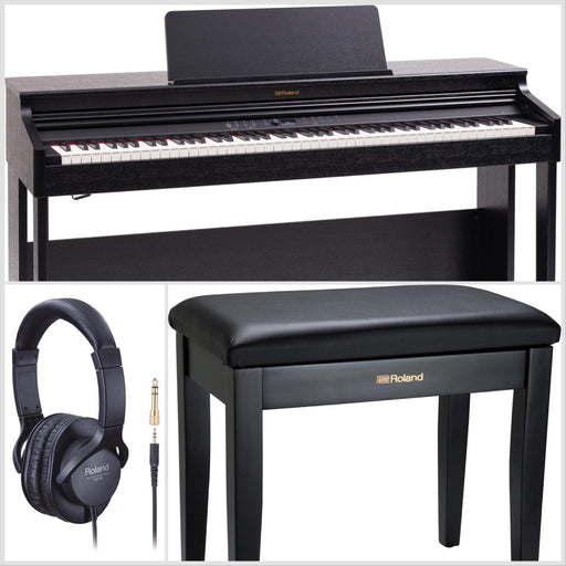 Roland RP701-CB Digital Piano in Contemporary Black Bundle - Fair Deal Music