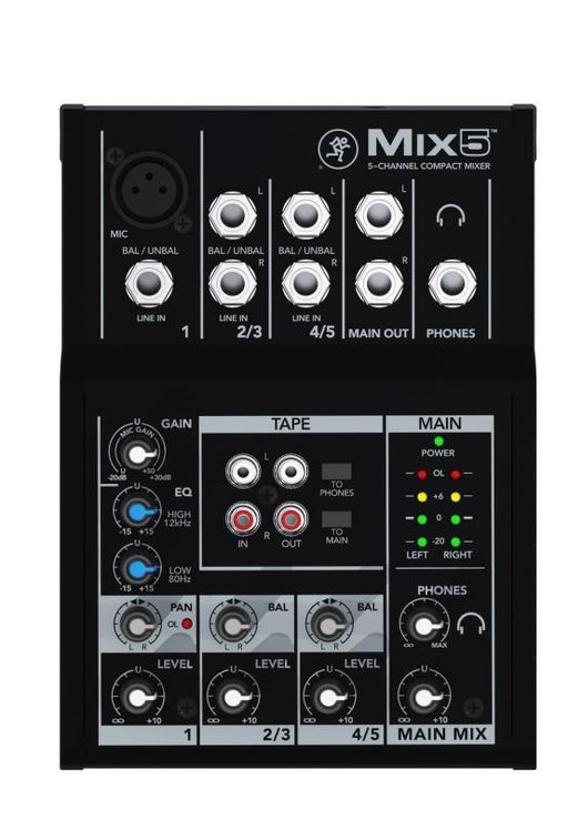 Mackie Mix5 Compact Mixer, Open Box - Fair Deal Music