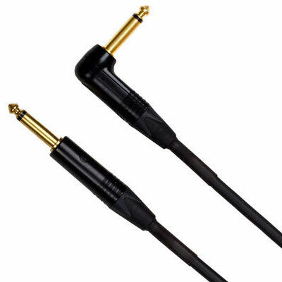 Mogami 6m Cable with Neutrik Black and Gold jacks (one straight one angled) - Fair Deal Music