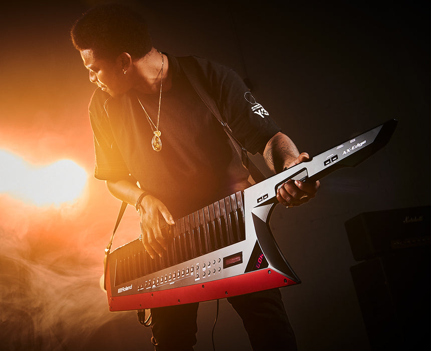 Roland AX-EDGE-B Keytar Shoulder Keyboard Controller - Black - Fair Deal Music