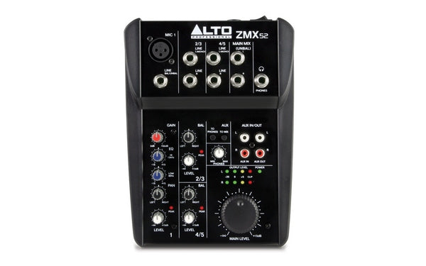 Alto ZMX52 Zephyr Compact Mixer [NO POWER ADAPTOR] - Fair Deal Music