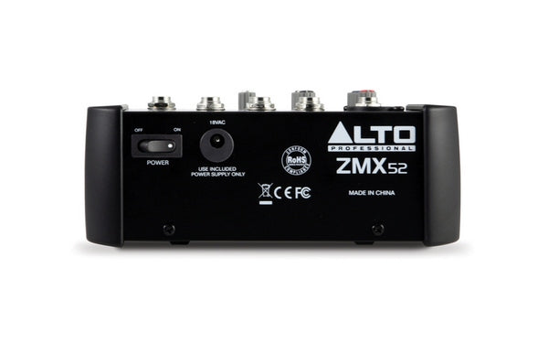 Alto ZMX52 Zephyr Compact Mixer [NO POWER ADAPTOR] - Fair Deal Music